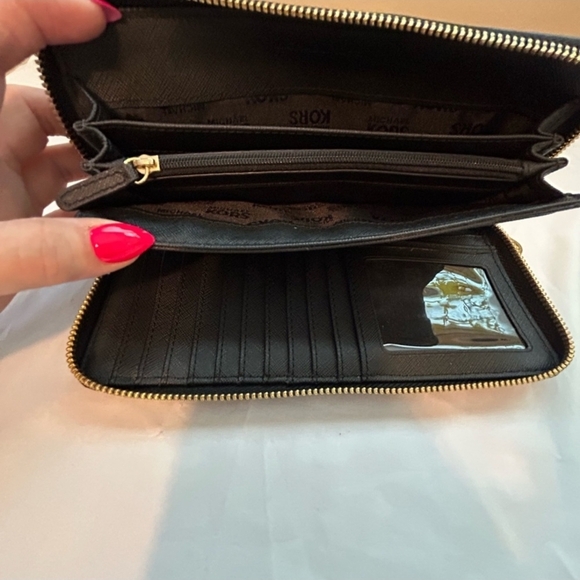 Michael Kors Black Leather Wallet - Picture 8 of 8
